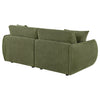 Elysia Fabric Upholstered Modular Lounge Loveseat Green — product view 7