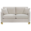 Corliss 3-piece Upholstered Arched Arm Sofa Set Beige — product view 7