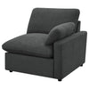 Collins Modular Power Loveseat Dark Grey — product view 7