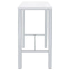 Natividad 5-piece Pub Height Bar Table Set White High Gloss — product view 7