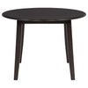 Catley 5-piece Round Drop Leaf Dining Table Set Dark Coffee — product view 7