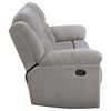 Gilson Chenille Upholstered Reclining Sofa Grey — product view 7