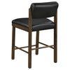 Kehoe Upholstered Counter Height Chair Black and Walnut (Set of 2) — product view 7