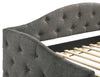 Sadie Upholstered Twin Daybed with Trundle Grey — product view 7