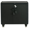 Lorient 2-drawer LED Nightstand with USB Black — product view 7
