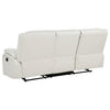 Camila 2-piece Upholstered Reclining Sofa Set White — product view 7