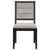 Elodie 7-piece Rectangular Extension Leaf Dining Set Black — product view 7