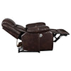 Sycamore Upholstered Power Recliner Chair Dark Brown — product view 7