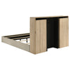 Arielle Queen Bookcase Panel Storage Bed Light Oak — product view 7