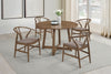 Dinah Round 47-inch Solid Wood Dining Table Walnut — product view 7