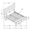 Brantford Wood Queen Storage Panel Bed Coastal White — product view 7