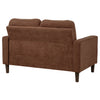 Bowen II Fabric Upholstered Track Arm Loveseat Rust — product view 7