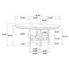 Lavon Oval 60-inch Wood Extension Leaf Dining Table Espresso — product view 7