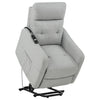 Dayes Upholstered Power Lift Recliner Chair Light Grey — product view 7
