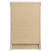 Louis Philippe 5-drawer Bedroom Chest White — product view 7