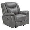 Conrad 3-piece Upholstered Padded Arm Motion Sofa Set Grey — product view 7