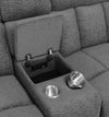 Bahrain 6-piece Modular Reclining Sectional Sofa Charcoal — product view 7