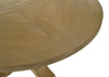 Florence Round 60-inch Wood Dining Table Rustic Honey — product view 7