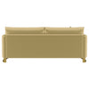 Corliss Upholstered Curved Track Arm Sofa Camel — product view 7
