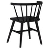 Jeffries Windsor Wood Dining Side Chair Black (Set of 2) — product view 7