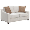 Christine 3-piece Upholstered Sloped Arm Sofa Set Beige — product view 7