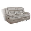 Greer 2-piece Upholstered Reclining Sofa Set Taupe — product view 7