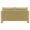Corliss Upholstered Curved Track Arm Loveseat Camel — product view 7