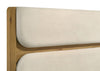 Bennett 63-inch Queen Upholstered Panel Bed Cream and Light Oak — product view 7