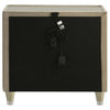 Lorient 2-drawer LED Nightstand with USB Ivory and Camel — product view 7