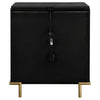 Arini 3-drawer Nightstand Black — product view 7