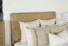 Arini Rattan Queen Panel Bed Sand Wash and Natural Cane — product view 7