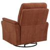 Adler Upholstered Power Swivel Glider Recliner Rust — product view 7