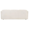 Dorset Fabric Upholstered Round Track Arm Sofa White — product view 7
