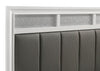 Barzini Wood Queen Panel Bed White — product view 7