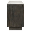 Dennis 3-door Marble Top Sideboard Buffet Tobacco Grey — product view 7