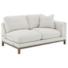 Geneva Boucle Upholstered Sectional Chaise Sofa Sand — product view 7
