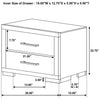 Jessica 2-drawer Nightstand Cappuccino — product view 7