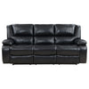 Camila 2-piece Upholstered Reclining Sofa Set Black — product view 7