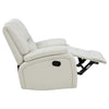 Camila Upholstered Glider Recliner Chair White — product view 7