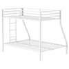 Alevera Metal Twin Over Full Bunk Bed with Ladder White — product view 7