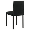 Garza Upholstered Dining Side Chair Black (Set of 4) — product view 7