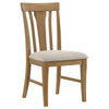 Hartville 5-piece Round Dining Table Set Natural Light Brown — product view 7