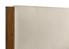 Adderley Queen Wood Panel Bed Cream and Warm Brown — product view 7
