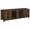 Enfield 71-inch TV Stand Fireplace Media Console Dark Pine — product view 7