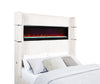 Tisdall Upholstered Queen Flame Visualizer Bed Cream — product view 7