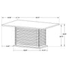 Stanton 7-piece Rectangular Dining Table Set Grey — product view 7