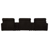 Collins 5-Piece Power Reclining Home Theater Seating Chocolate Brown — product view 7