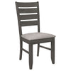 Dalila 6-piece Rectangular Dining Table Set Dark Grey — product view 7
