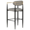 Tina Fabric Upholstered Bar Chair Grey (Set of 2) — product view 7