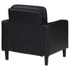 Ruth Upholstered Track Arm Accent Chair Black — product view 7